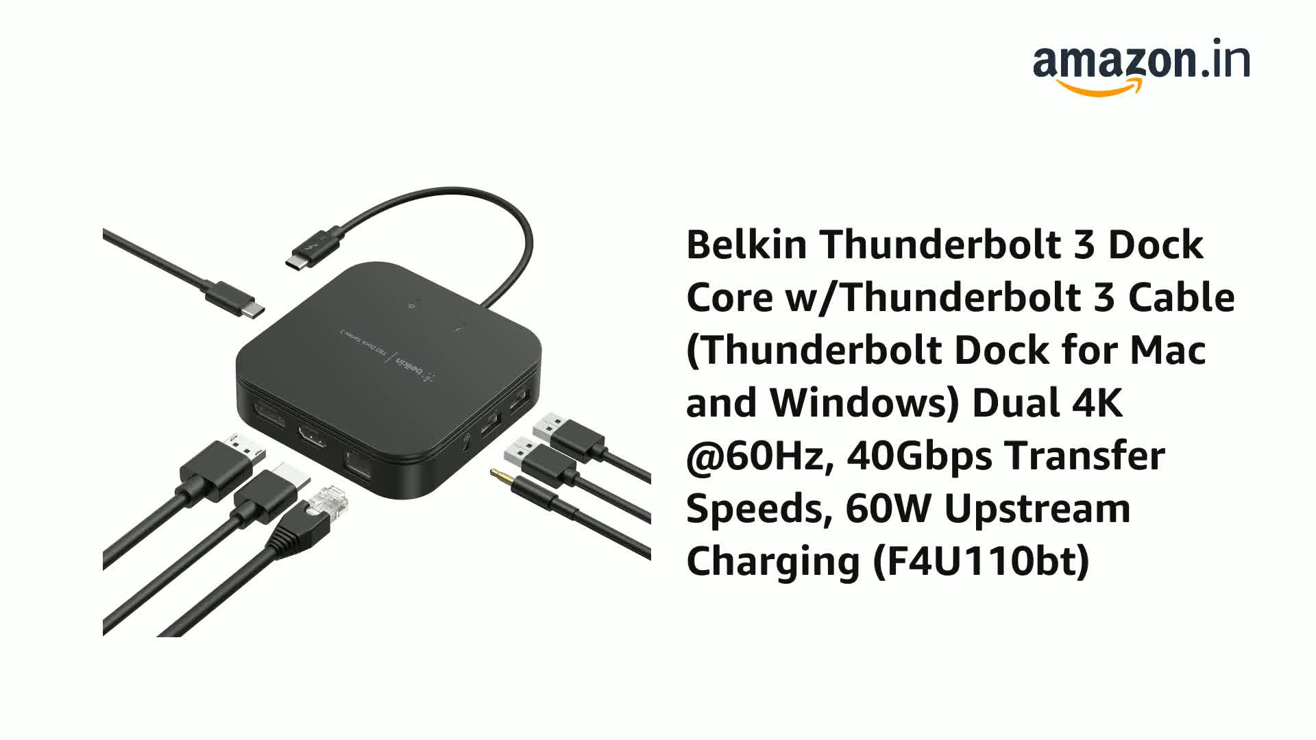 Belkin ベルキンThunderbolt 3 Dock Core Thunderbolt 3 Dock Core for Mac & Windows | Belkin ID